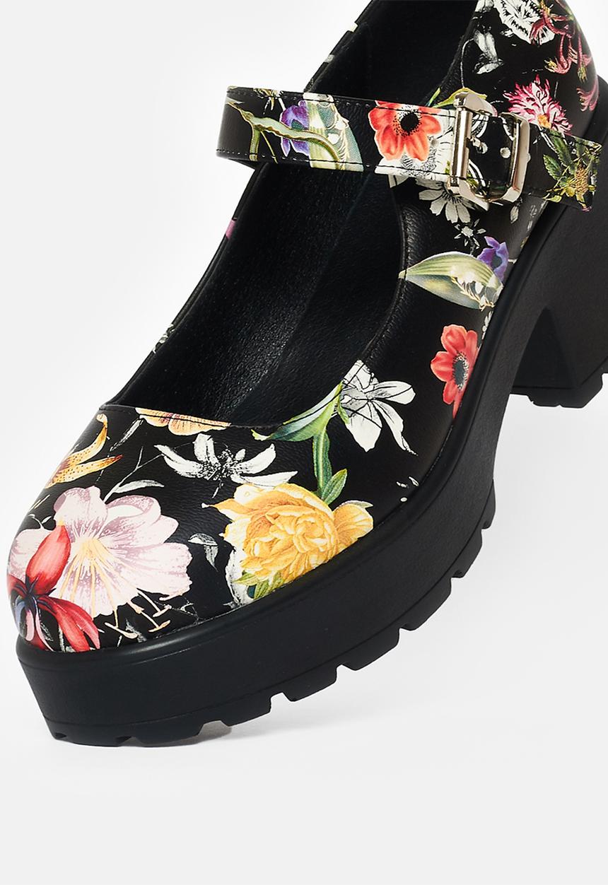 Koi Footwear - Tira mary jane - black floral