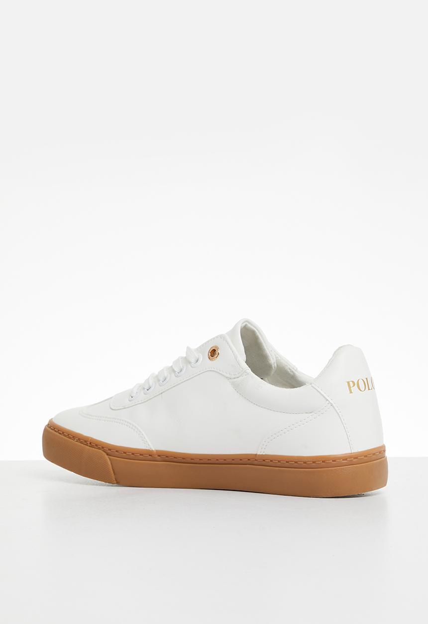 POLO - Basic gum sole sneaker - white