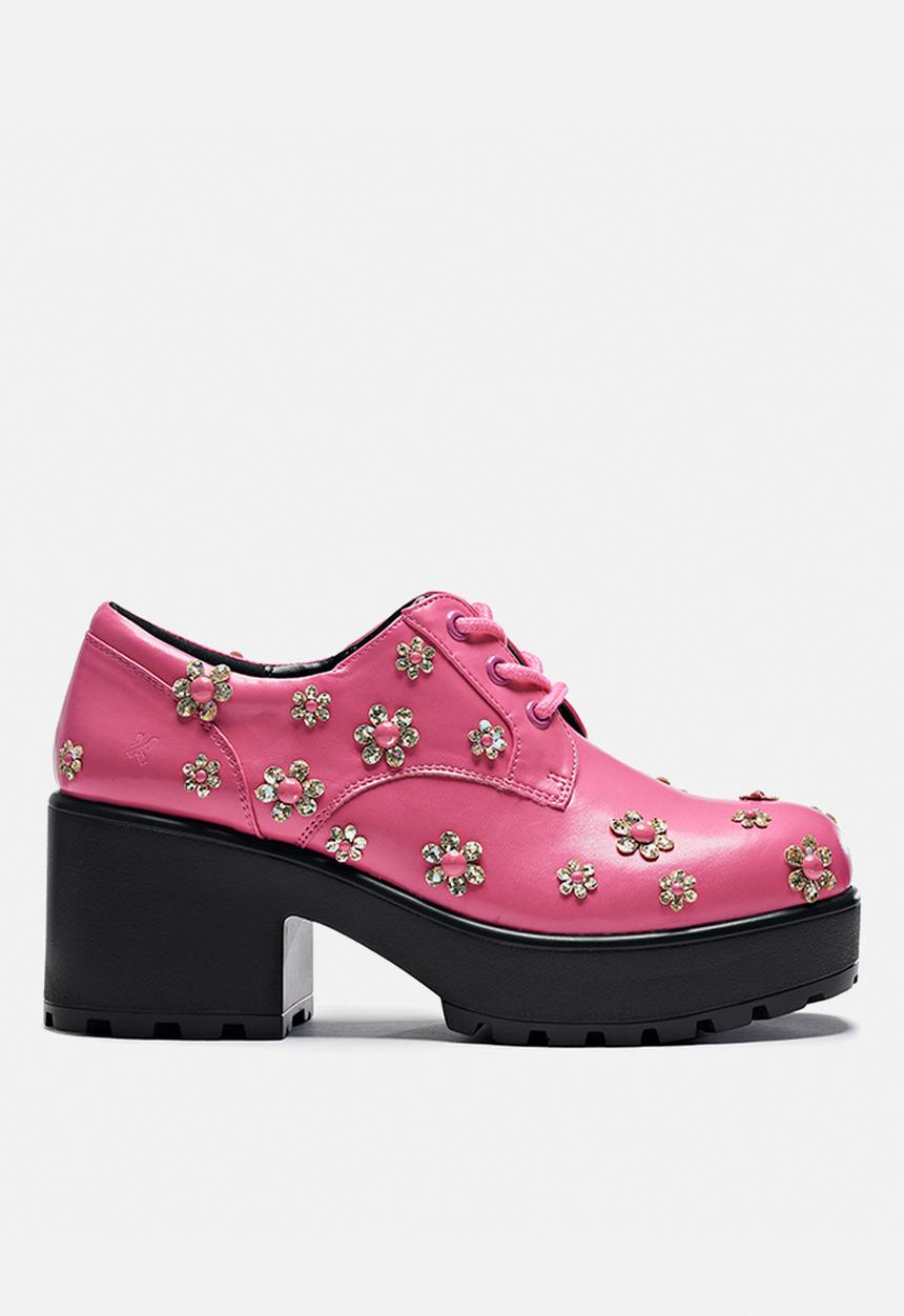 Koi Footwear - A stolen bloom lace up - pink flowers