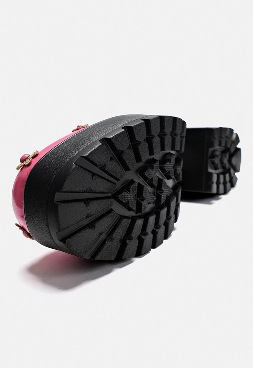Koi Footwear - A stolen bloom lace up - pink flowers