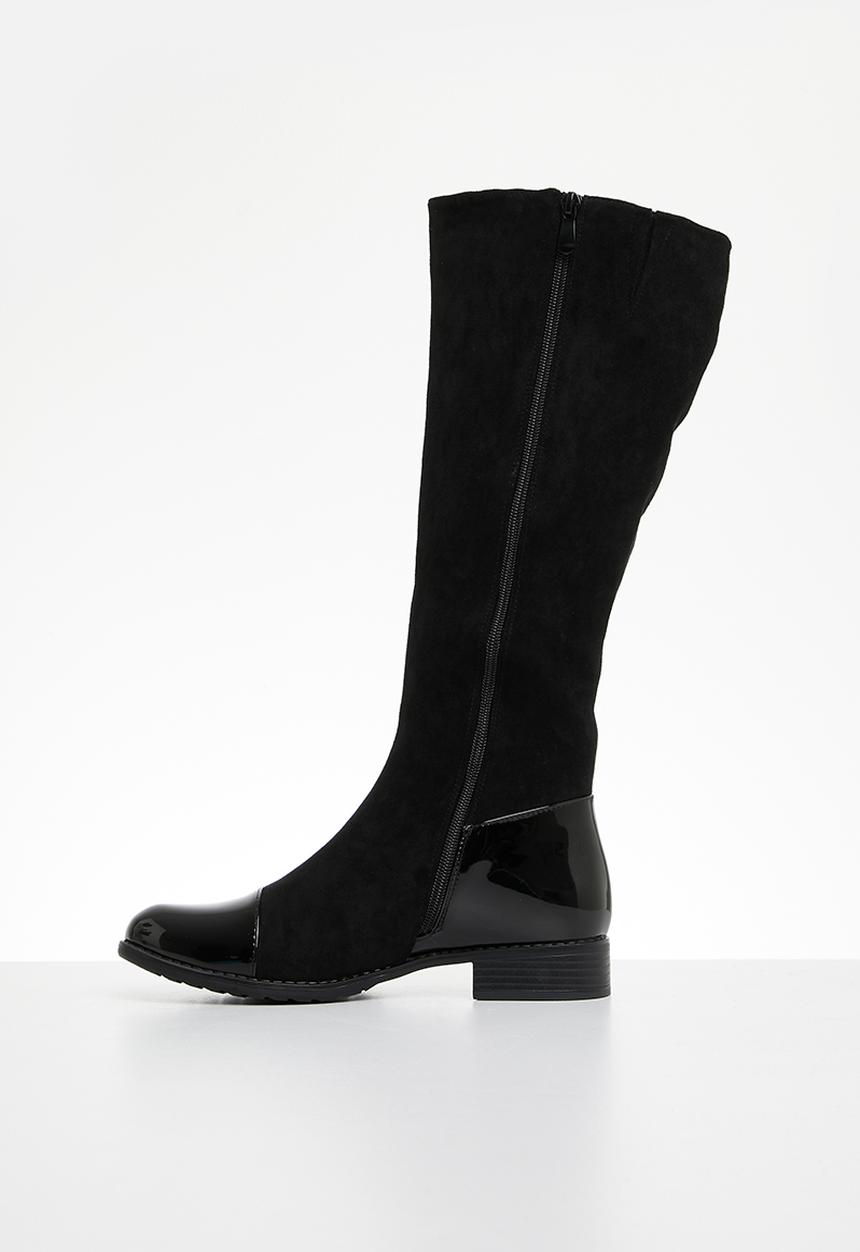 Butterfly Feet - Huda 5 knee length boot - black