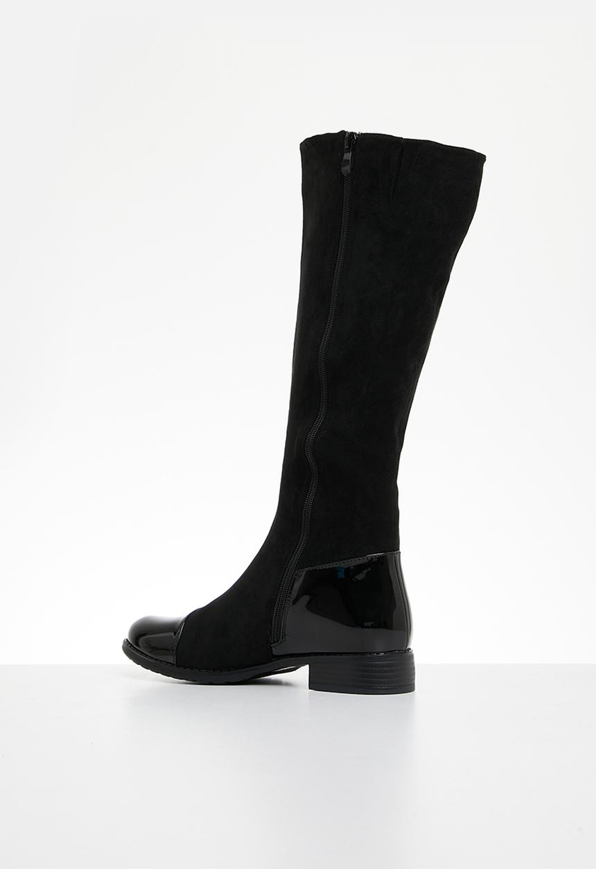 Butterfly Feet - Huda 5 knee length boot - black
