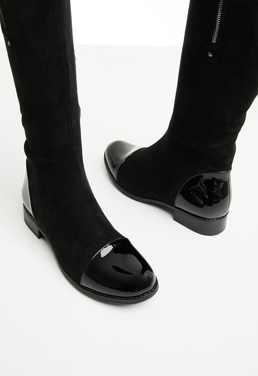 Butterfly Feet - Huda 5 knee length boot - black