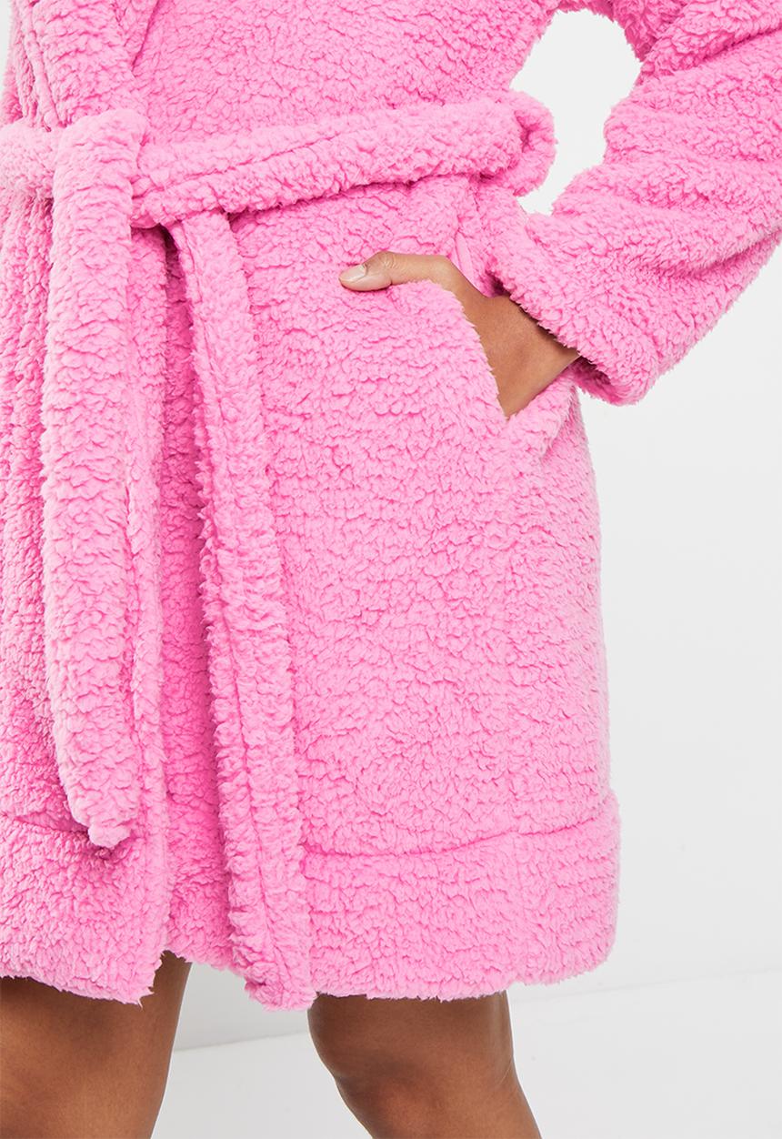 Cotton On - The hotel luxe snuggle robe - pink icing 