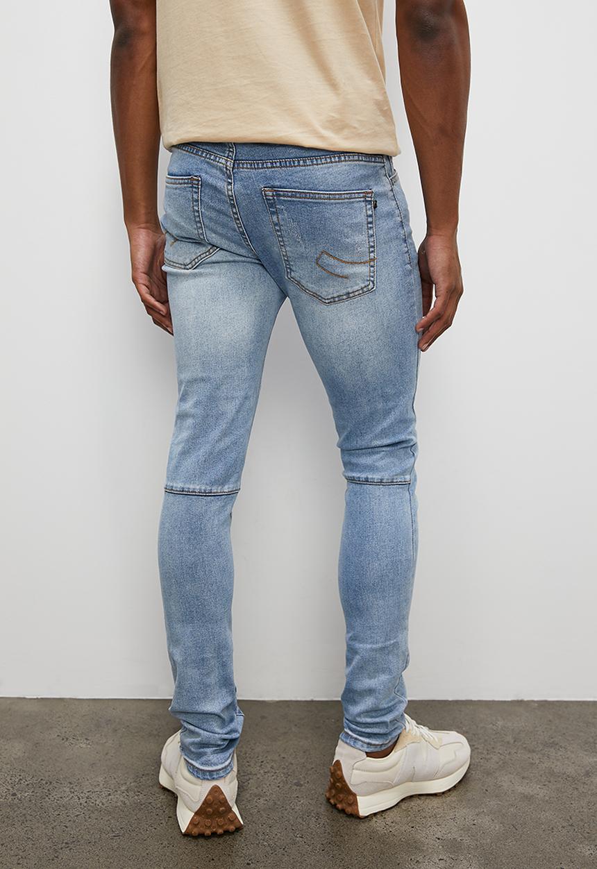 STYLE REPUBLIC - Fashion skinny ripped denim - mid blue