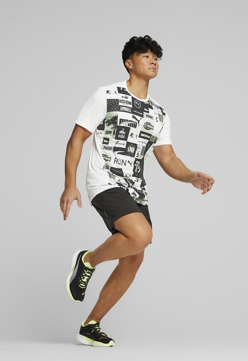 PUMA - Run favorite aop tee m - multi