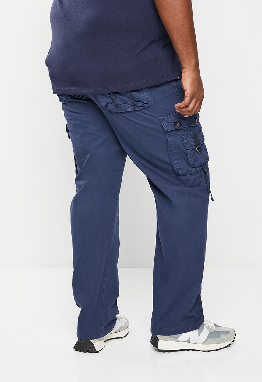 basicthread - Enzyme washed utility plus belted chino - navy