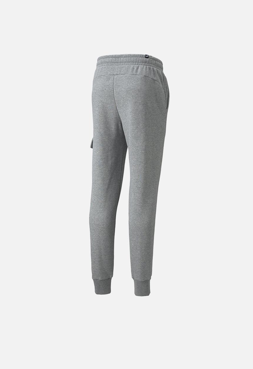 PUMA - Ess+ logo cargo pants - puma grey