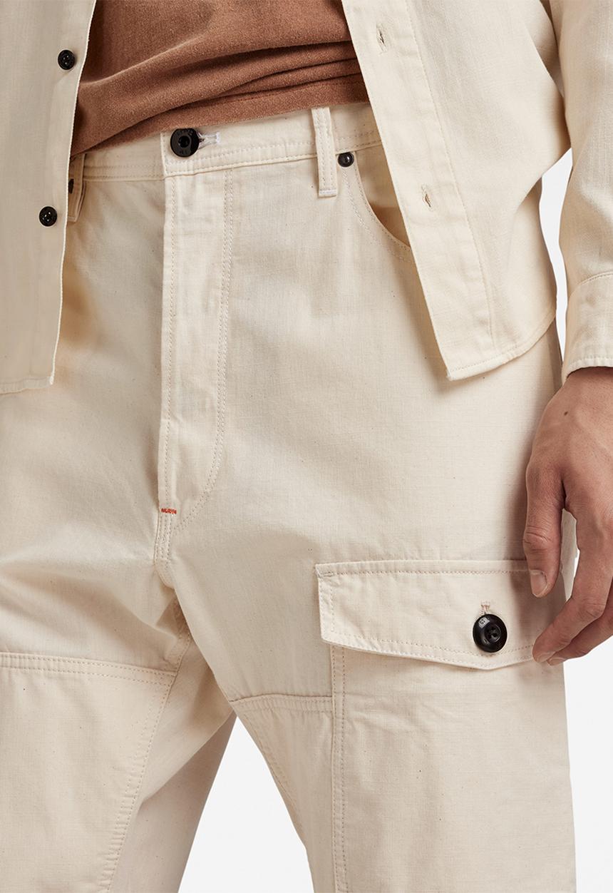 G-STAR - Bearing 3d cargo lt wt illinois ecru chambray - ecru