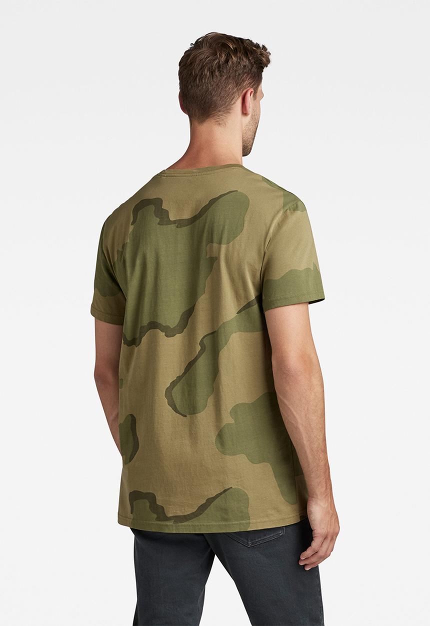 G-STAR - Desert camo r t-shirt - smoke olive desert camo