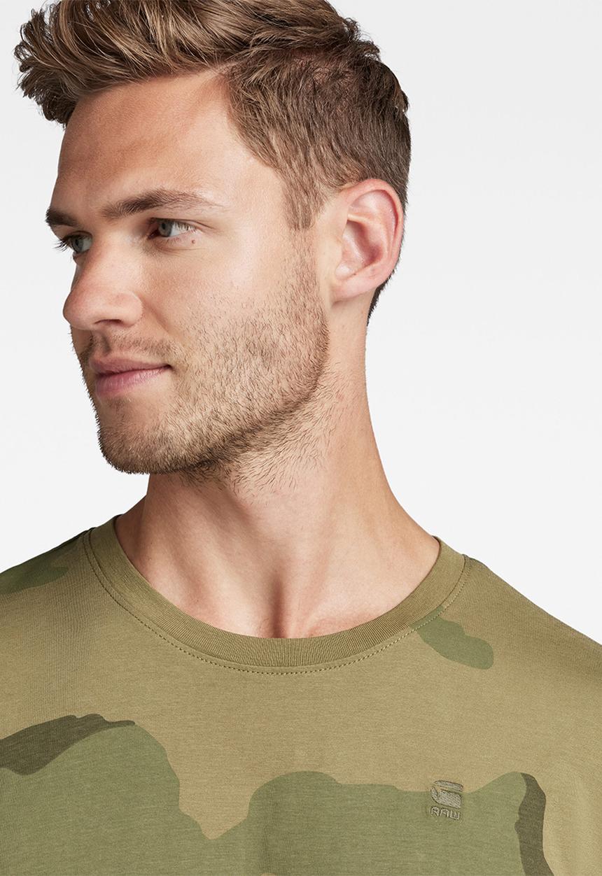 G-STAR - Desert camo r t-shirt - smoke olive desert camo