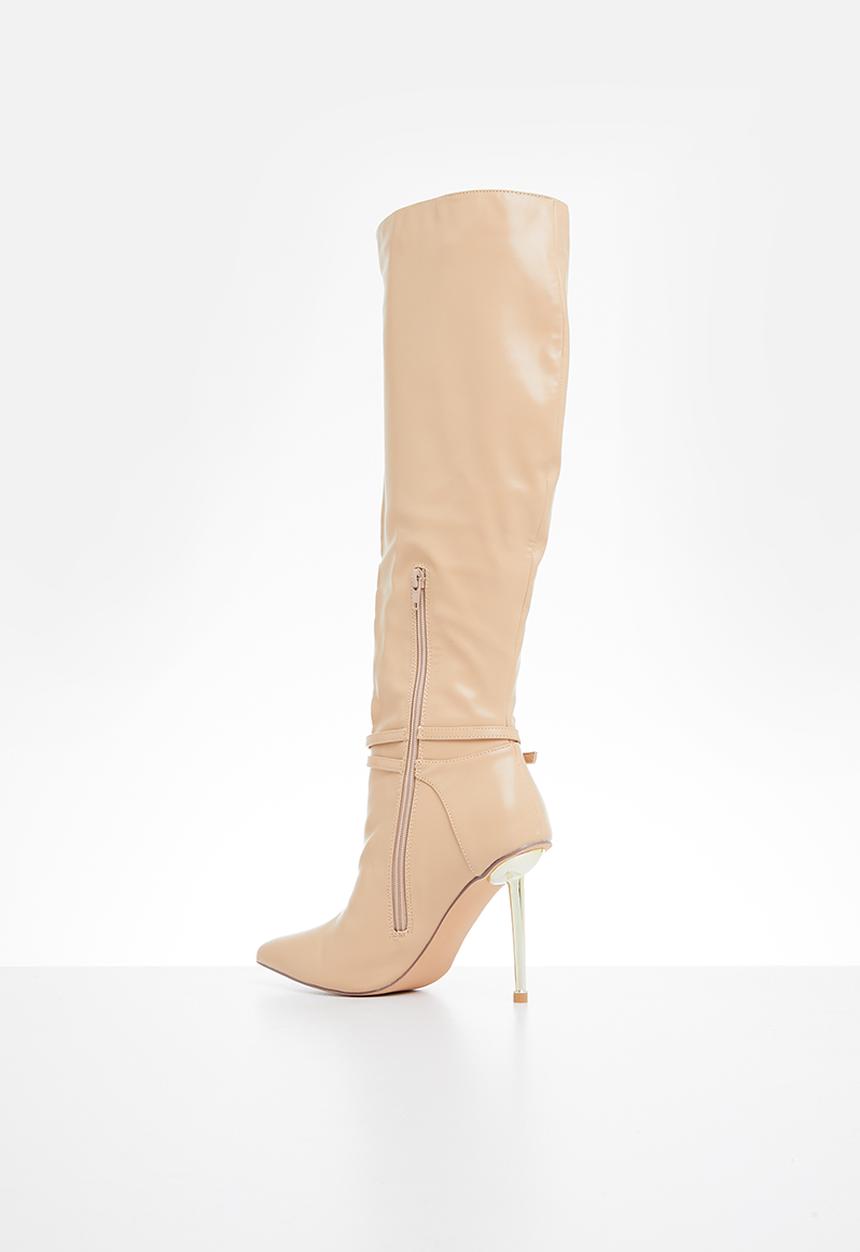 Plum - Colda knee length boot - neutral