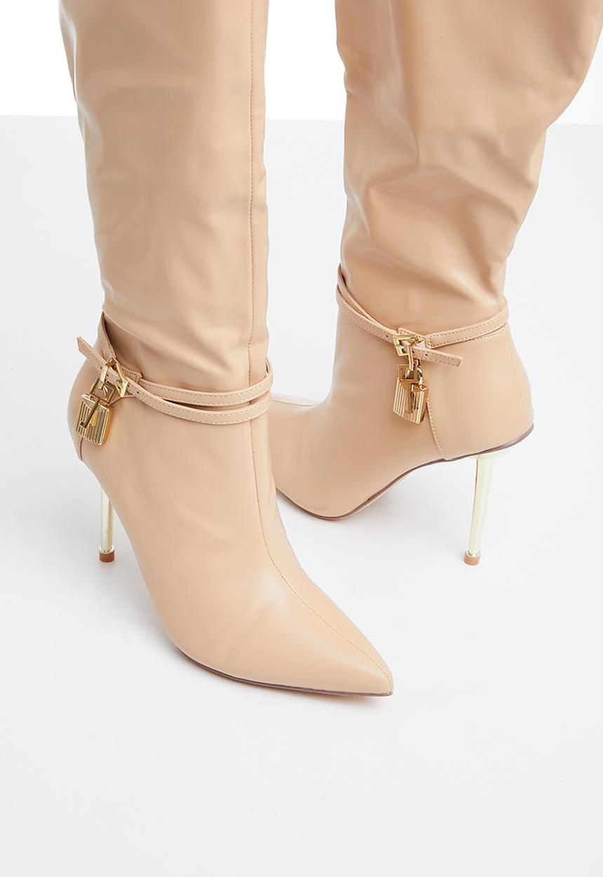 Plum - Colda knee length boot - neutral