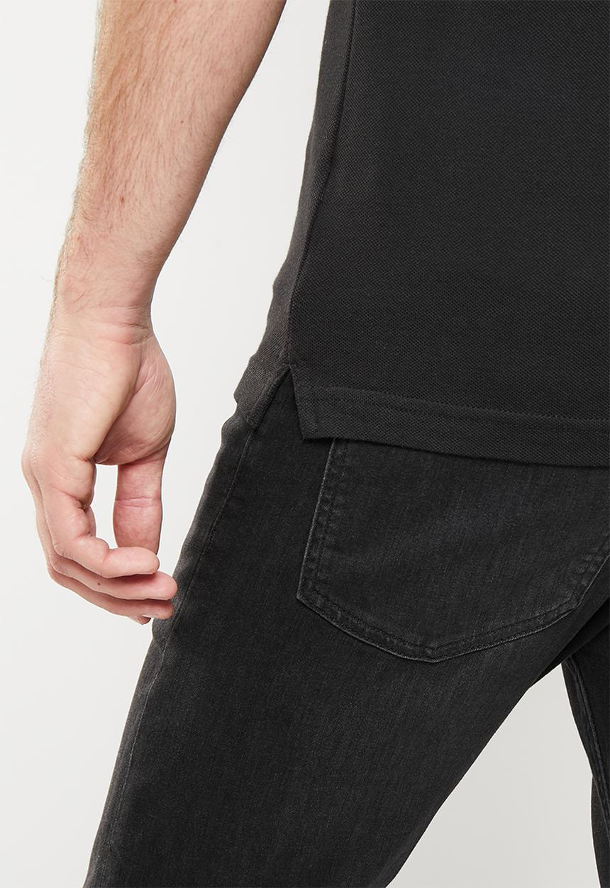 Calvin Klein - Colorblock logo polo - ck black
