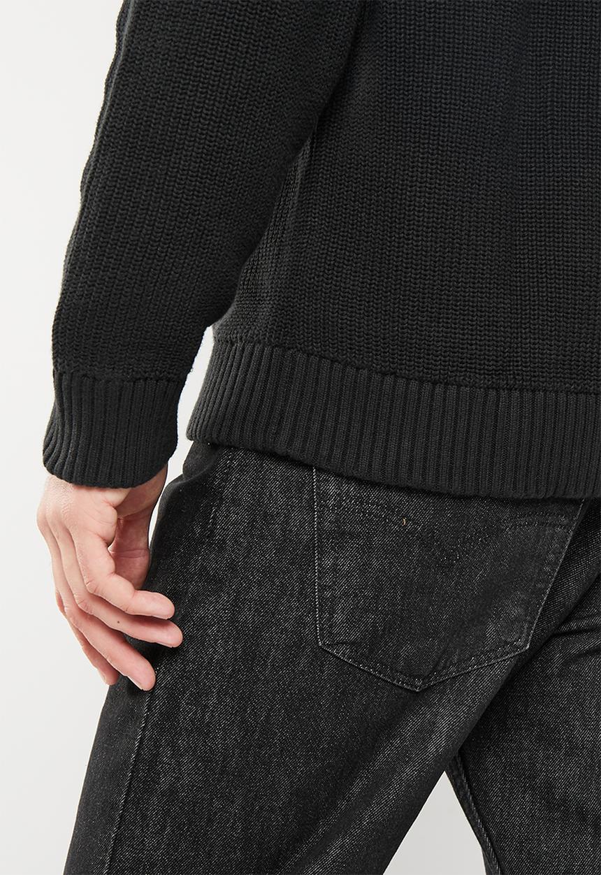 Calvin Klein - Disrupted lacquer logo sweater - black