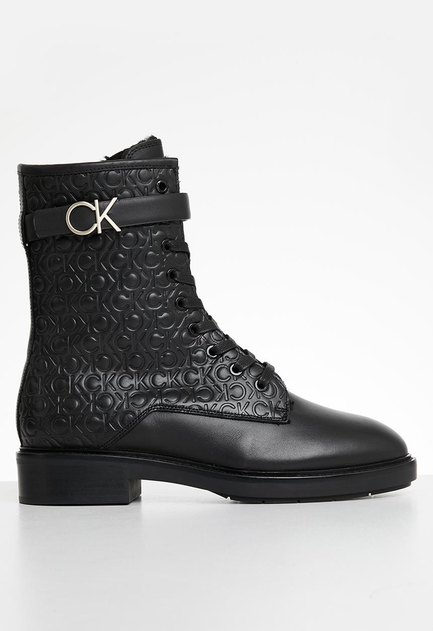 Calvin Klein - Combat boot w/hw wl - black