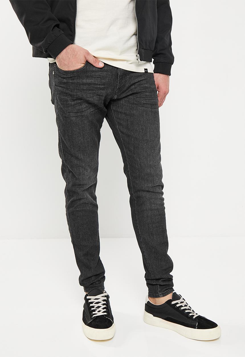 Replay - Pantalone slim tapered - dark grey