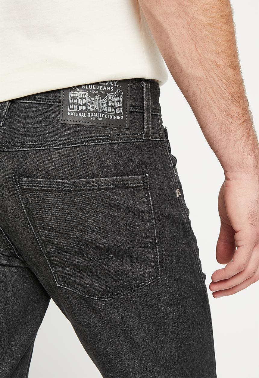 Replay - Pantalone slim tapered - dark grey