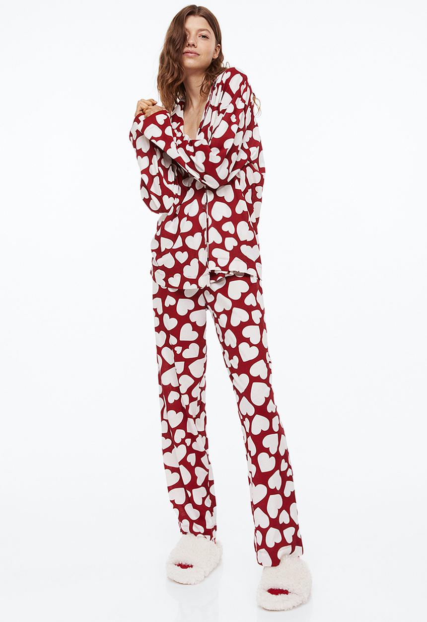 H&M - Patterned pyjamas - red/hearts
