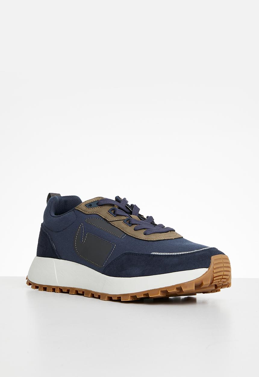 G-STAR - Theq run logo canvas - navy & raven