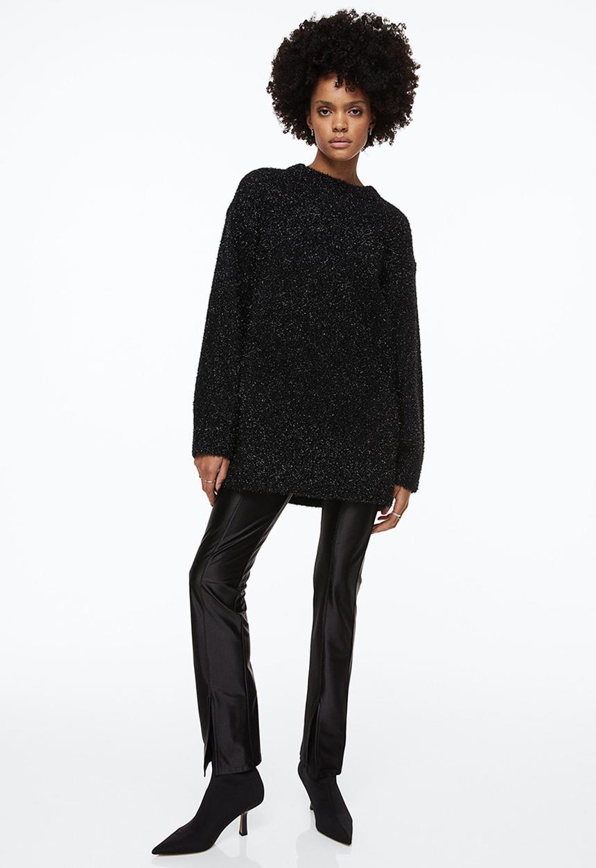 H&M - Glittery dress - black/glittery