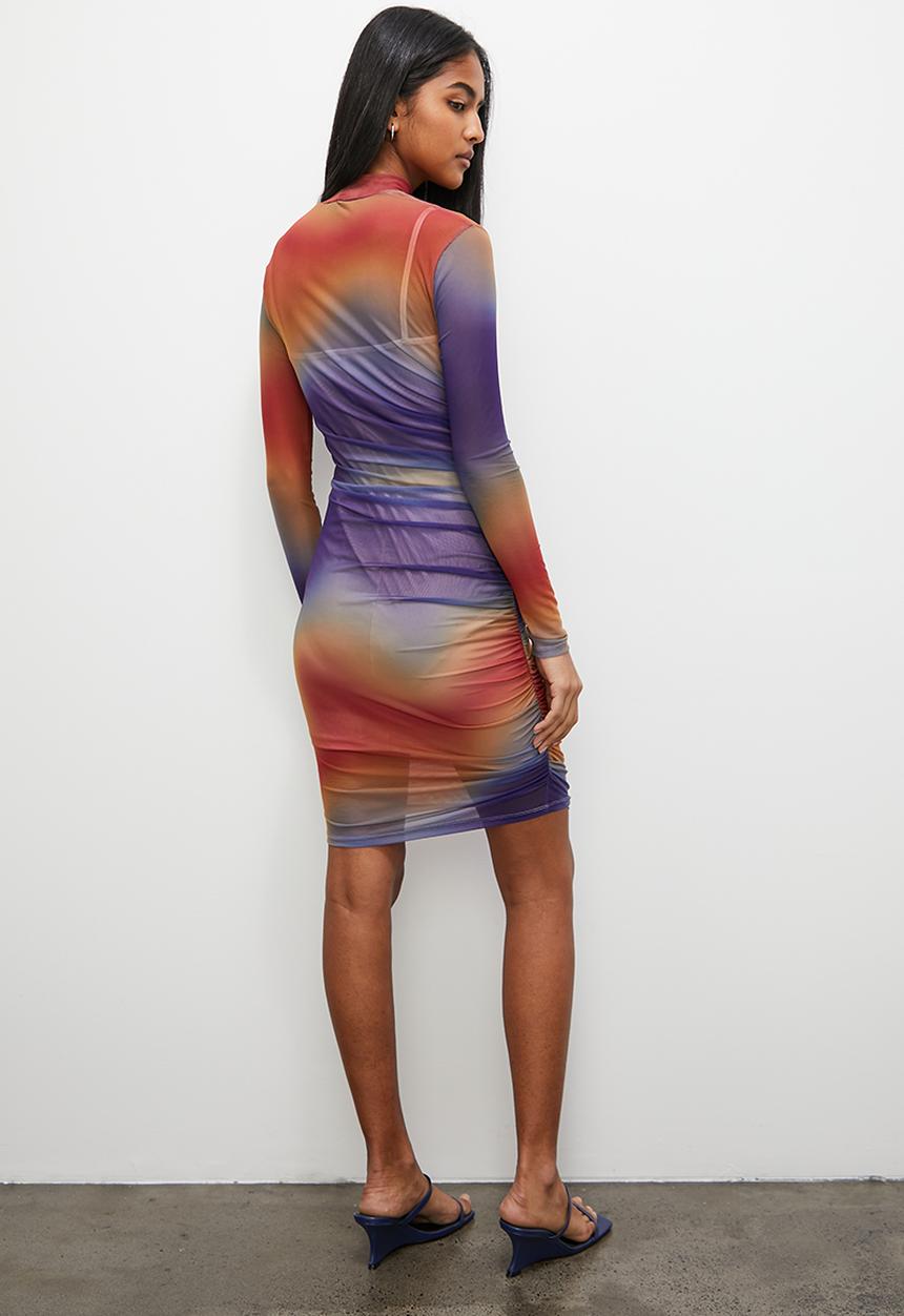 Superbalist - Ruched midi dress - violet heatwave