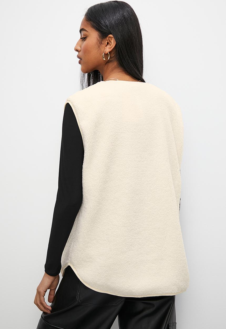 Superbalist - Teddy gilet - ecru