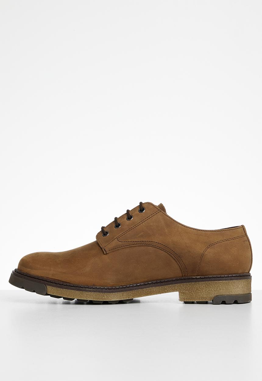 Bronx - A town derby leather slip ons - dark brown