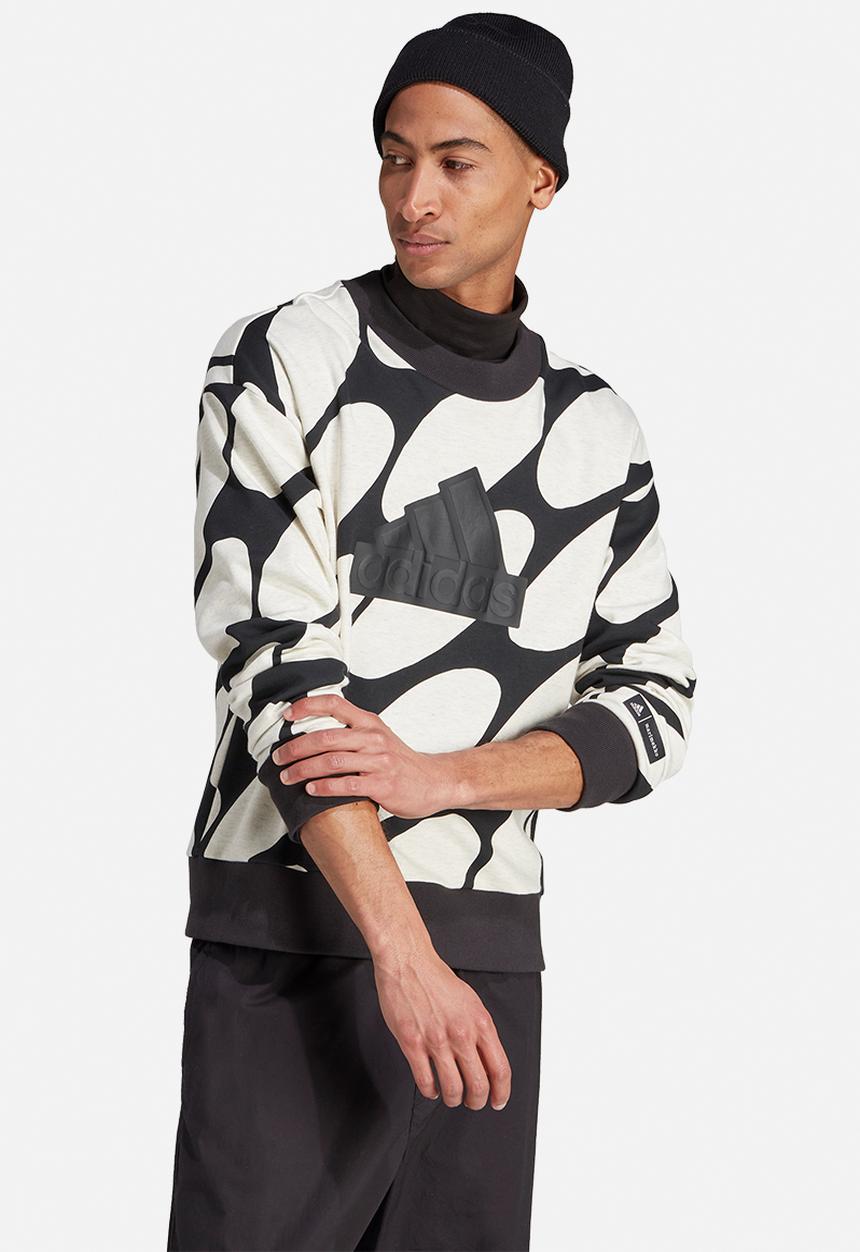 adidas Performance - M Marimekko future icons crew - cloud white/black/grey six