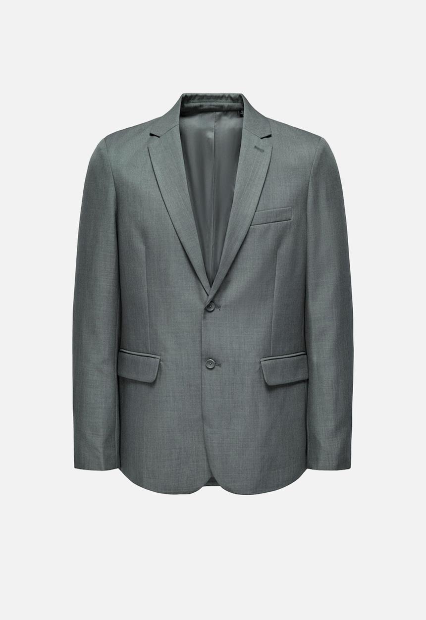 Only & Sons - Onseve slim blazer - medium grey melange