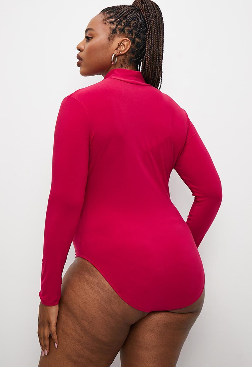 Blake - Grown on neck bodysuit - pink 