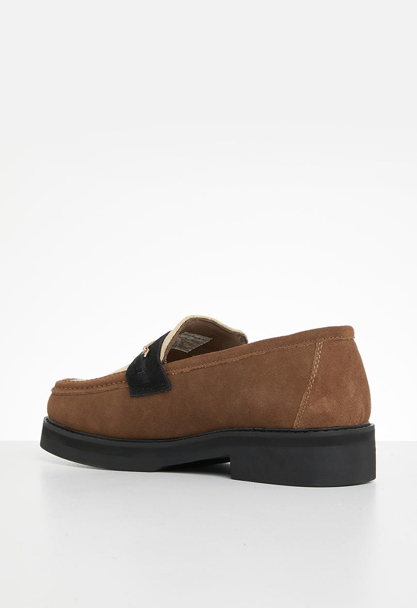 Jonathan D - J winston genuine suede loafer - gravy