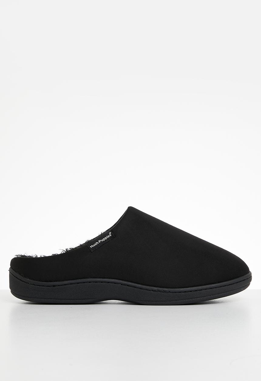 Hush Puppies - Kevin microfibre slipper - black