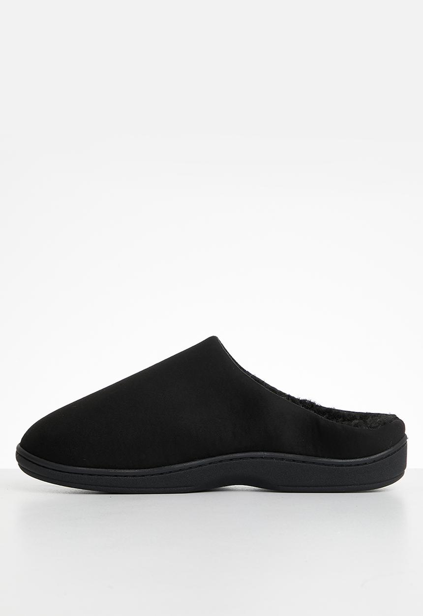 Hush Puppies - Kevin microfibre slipper - black