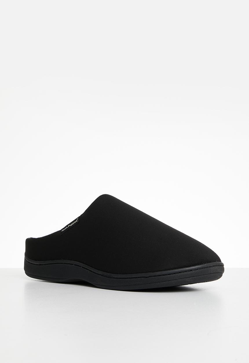 Hush Puppies - Kevin microfibre slipper - black