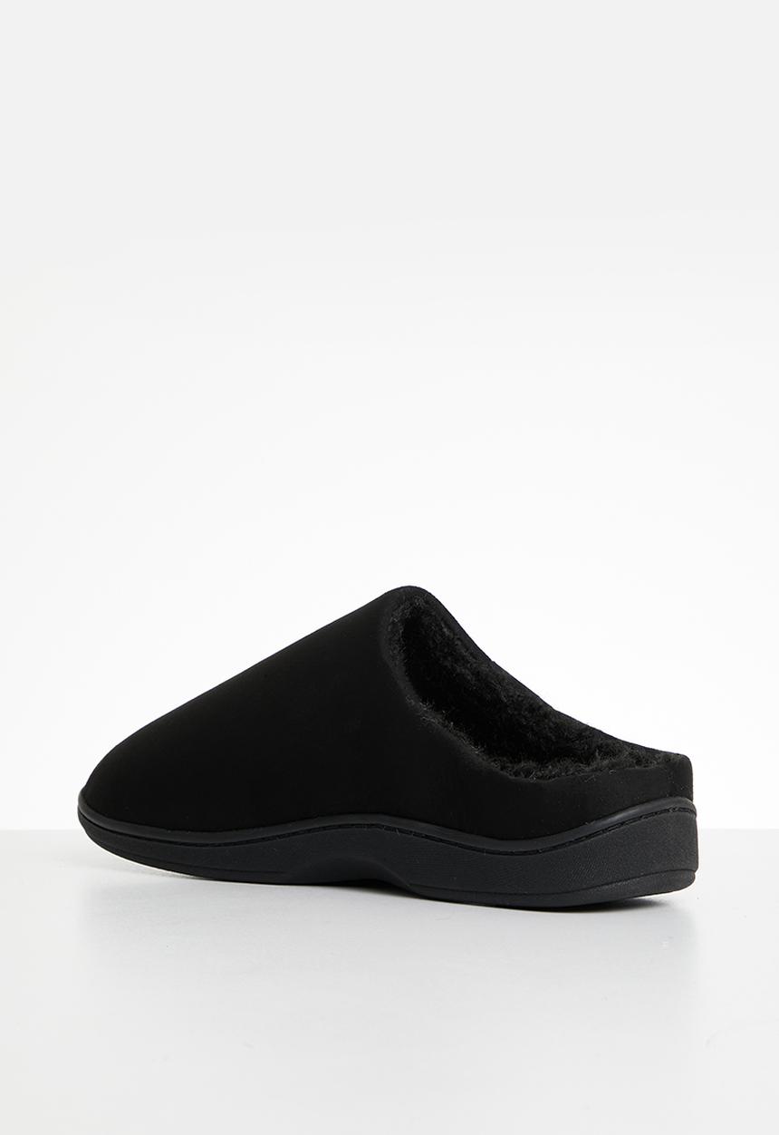 Hush Puppies - Kevin microfibre slipper - black