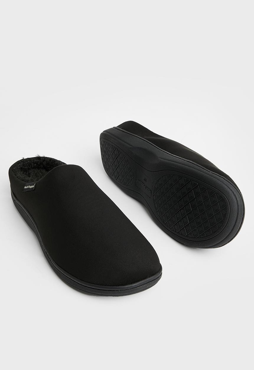 Hush Puppies - Kevin microfibre slipper - black