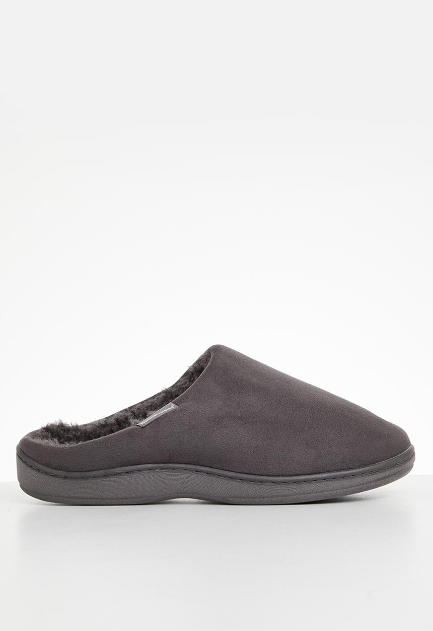 Hush Puppies - Kevin microfibre slipper - grey