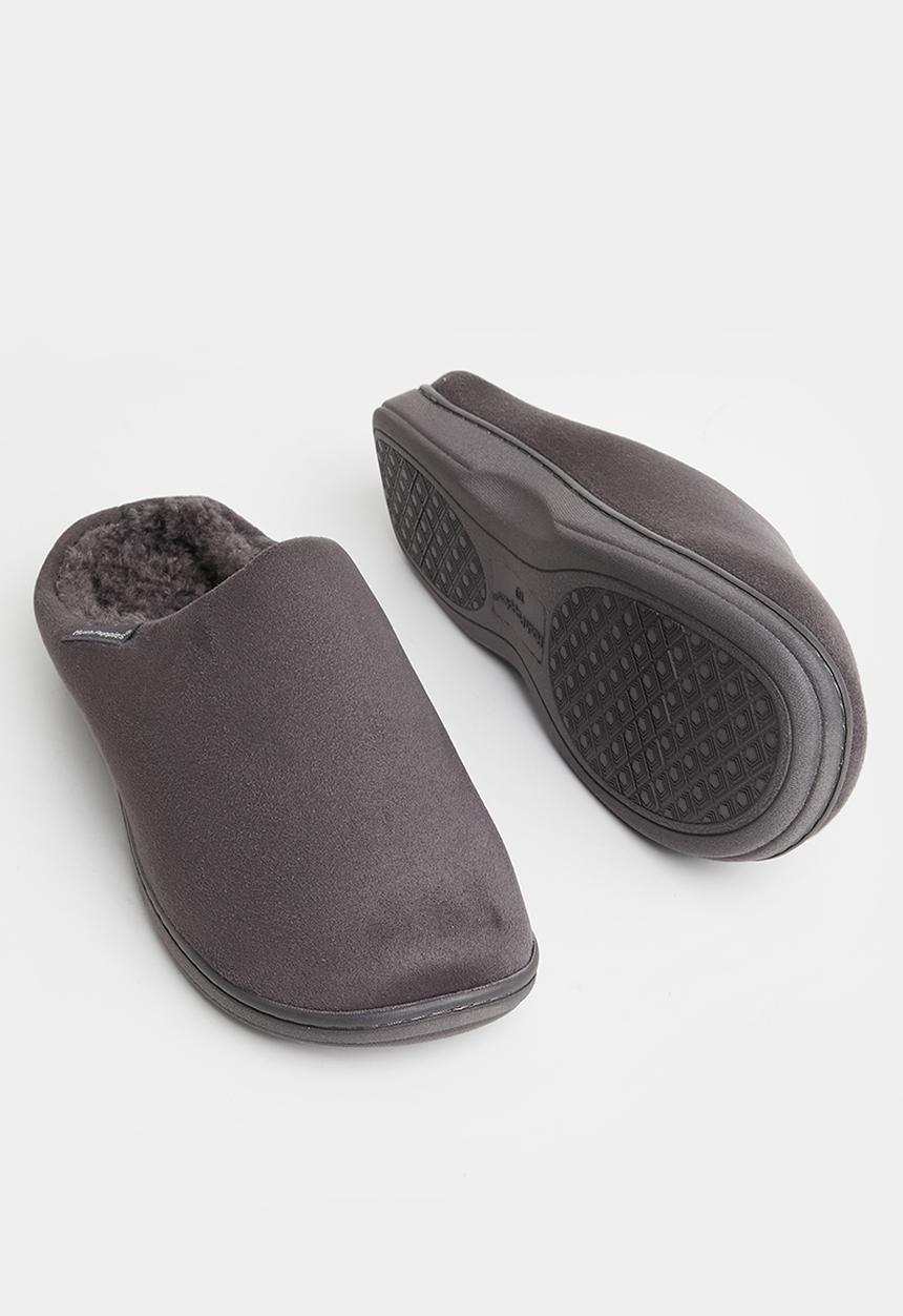 Hush Puppies - Kevin microfibre slipper - grey