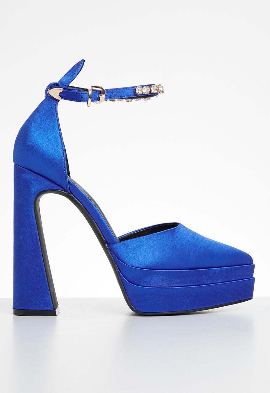 SISSY BOY - Clear the air platform heel - blue