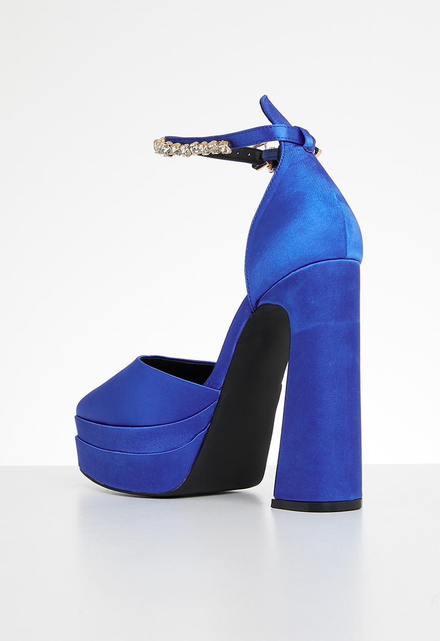 SISSY BOY - Clear the air platform heel - blue