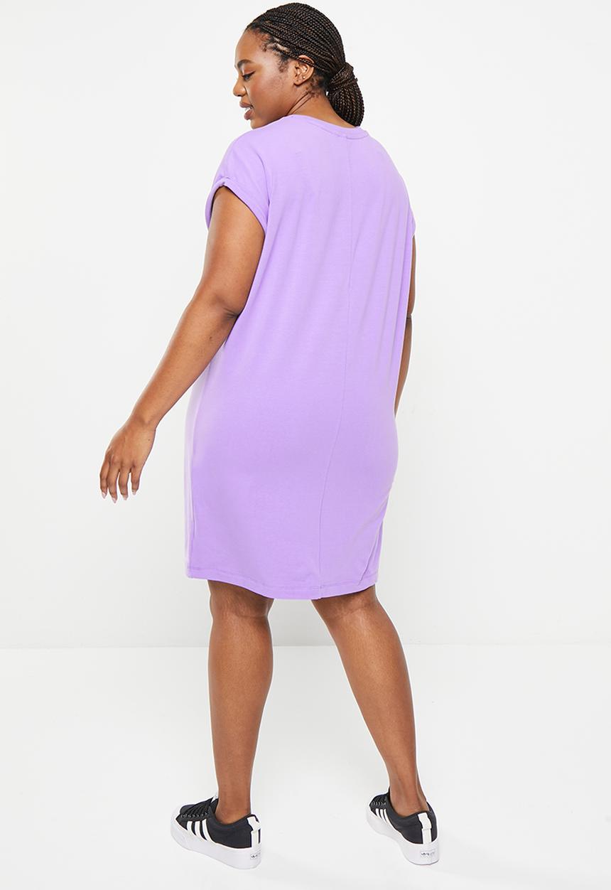 adidas Originals - Plus tref t dress lf w - magic lilac
