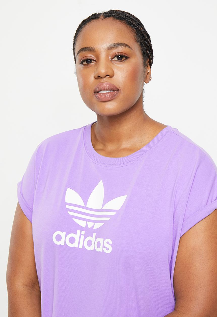 adidas Originals - Plus tref t dress lf w - magic lilac