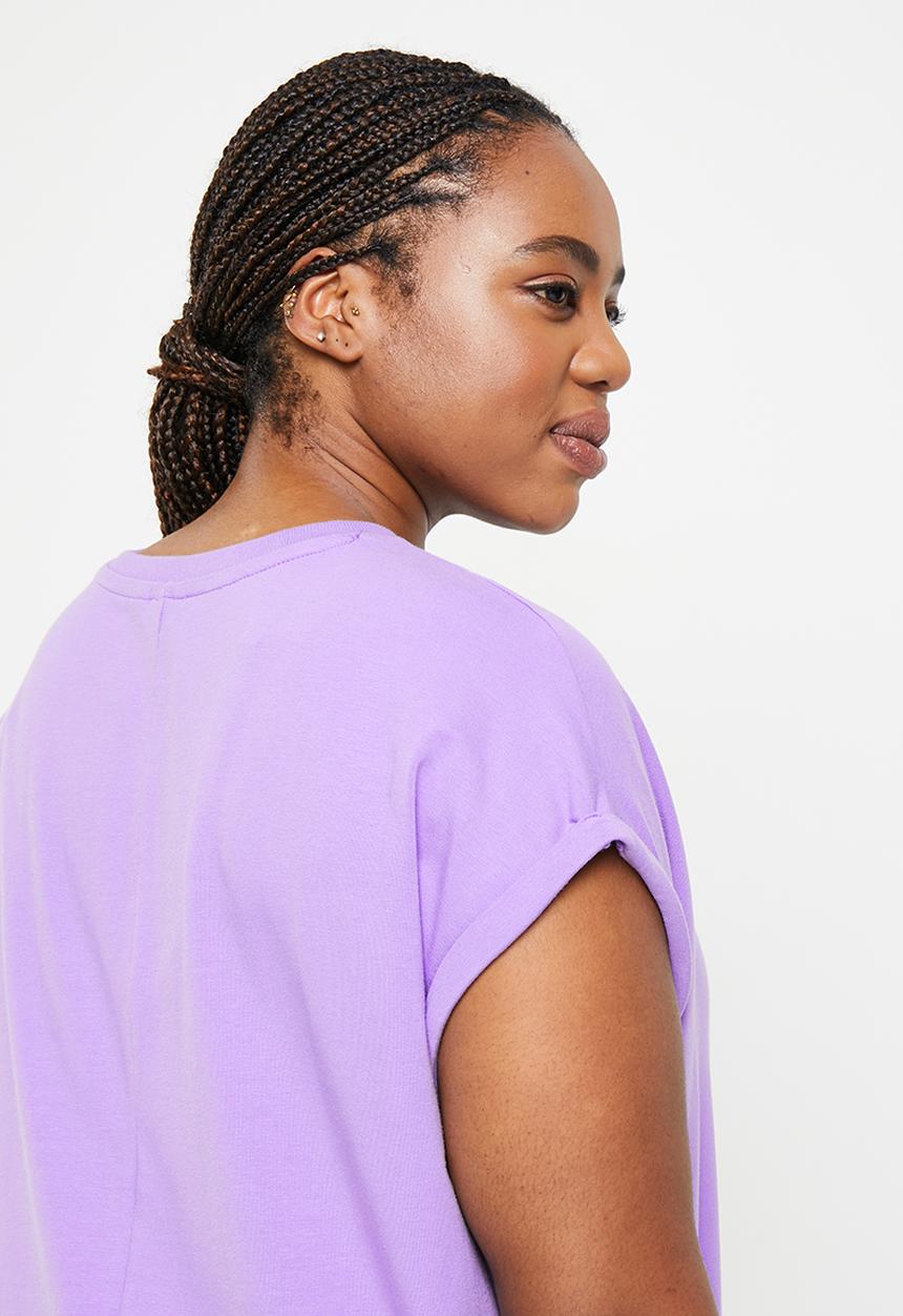adidas Originals - Plus tref t dress lf w - magic lilac