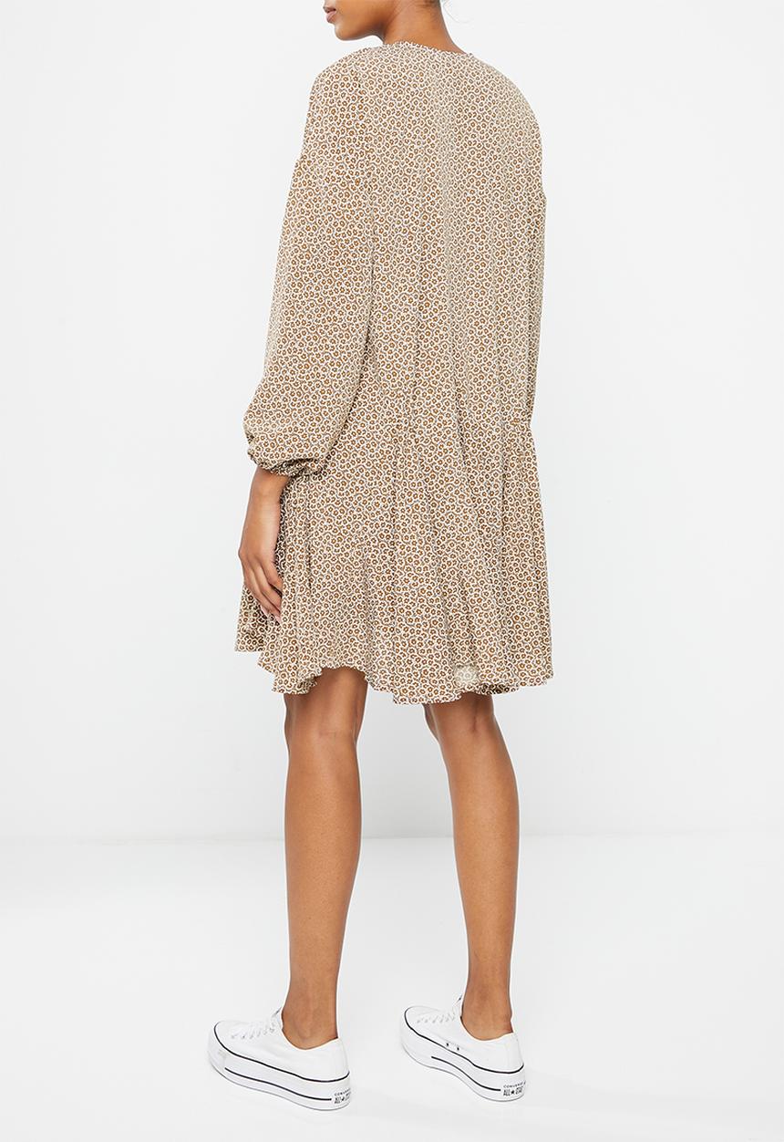 Glamorous - Maternity smock dress - brown floral