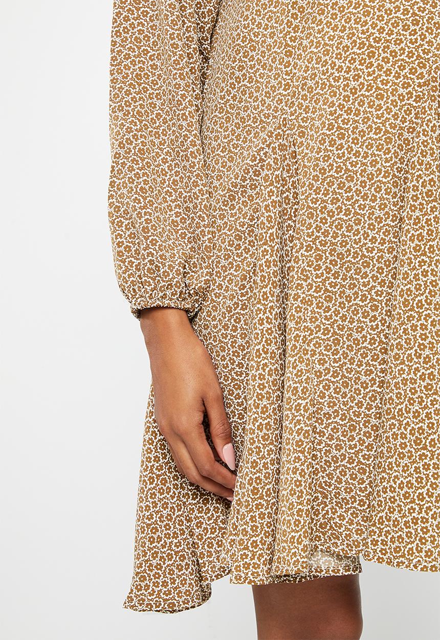 Glamorous - Maternity smock dress - brown floral