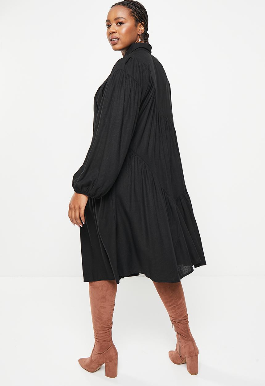 AMANDA LAIRD CHERRY - Plus kya dress - black