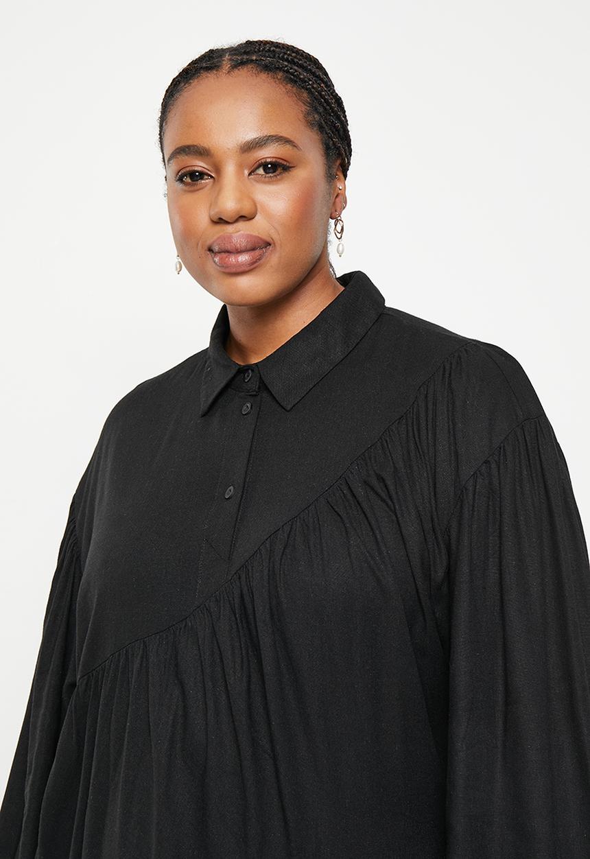 AMANDA LAIRD CHERRY - Plus kya dress - black