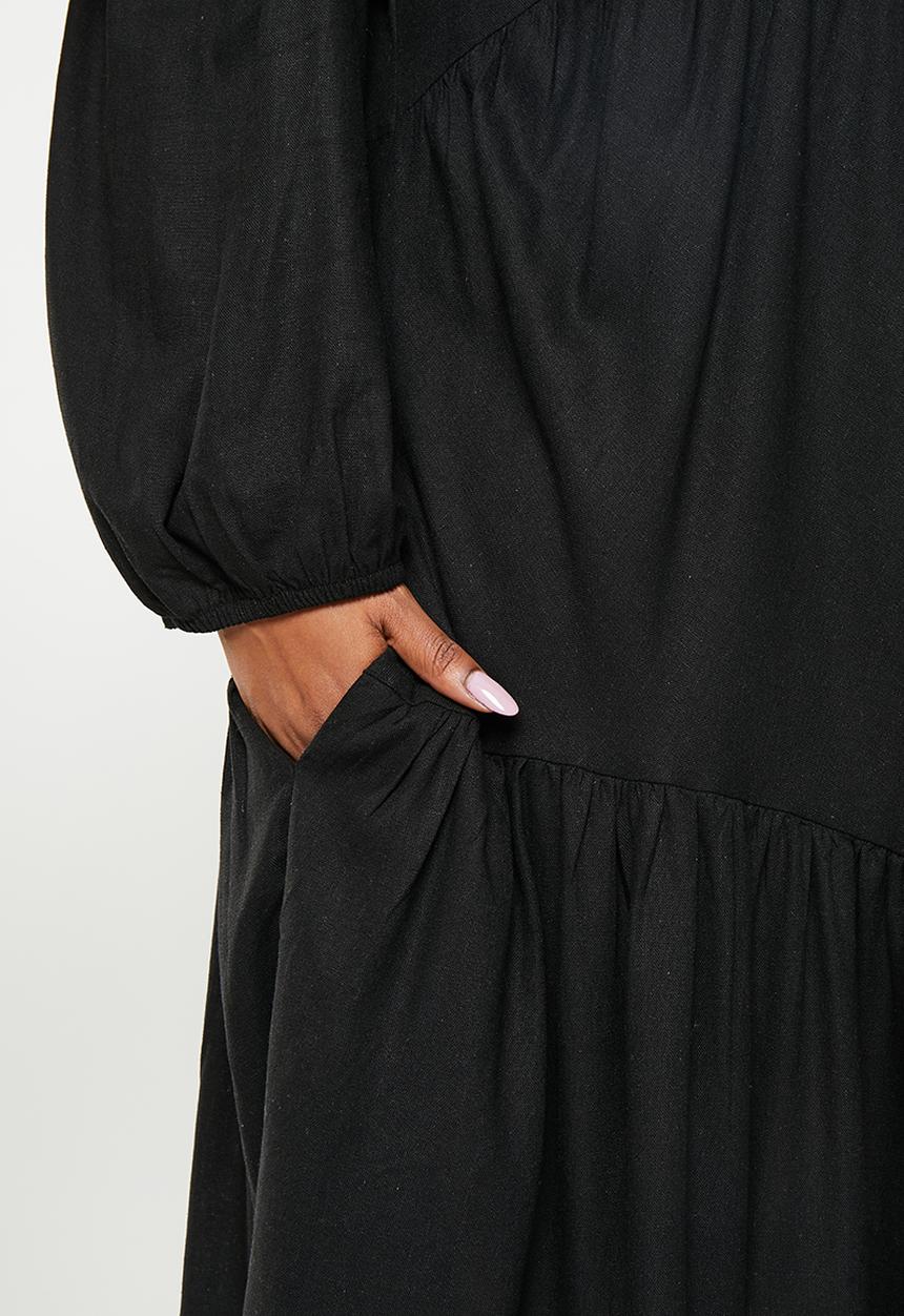 AMANDA LAIRD CHERRY - Plus kya dress - black