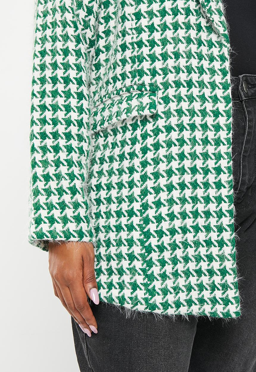 Me&B - Plus boucle blazer - green & milk